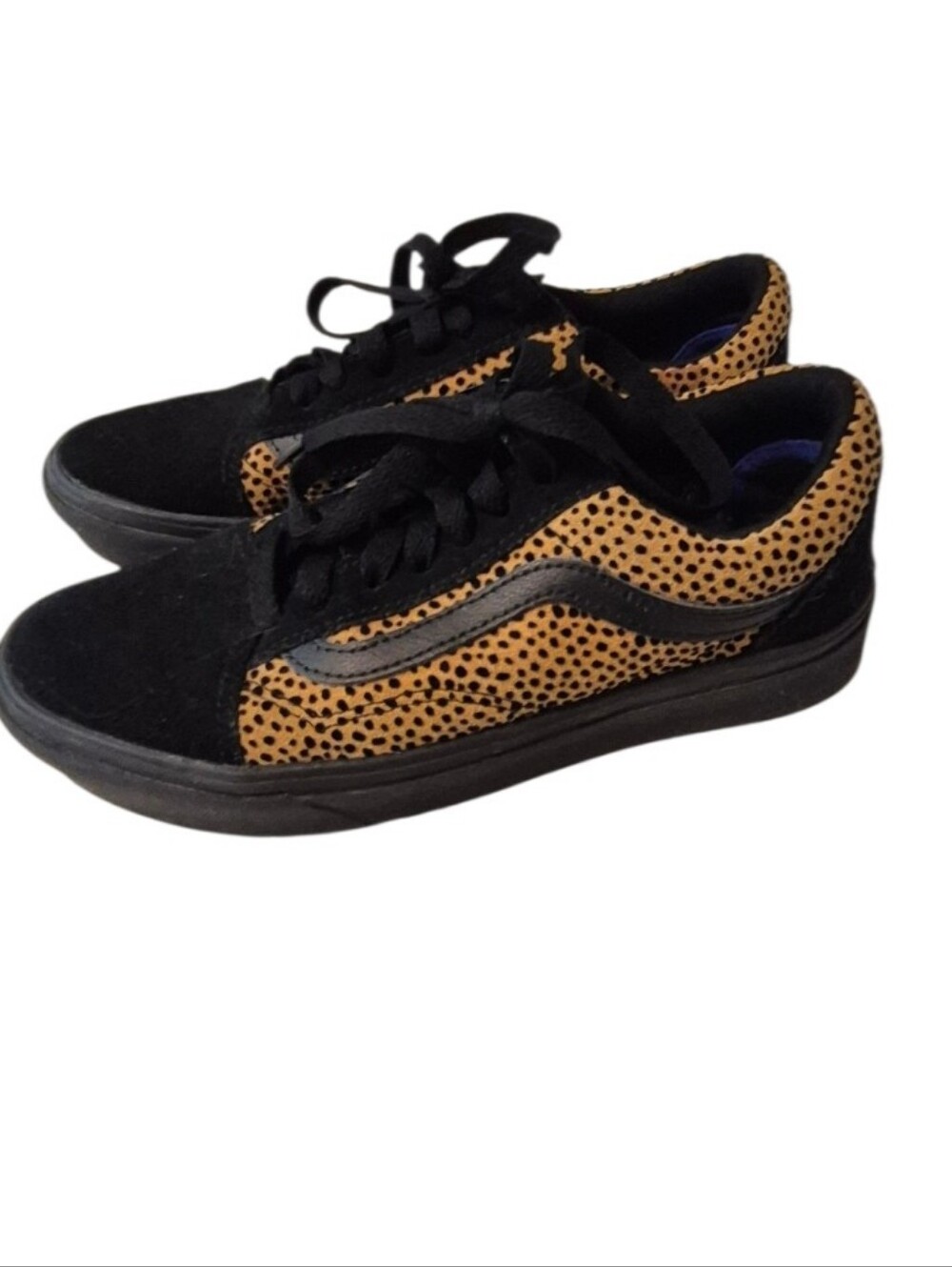Vans Comfy Cush Cheetah-Print Old Skool Sneakers, Womens Sz 5.5 Or Mens 4